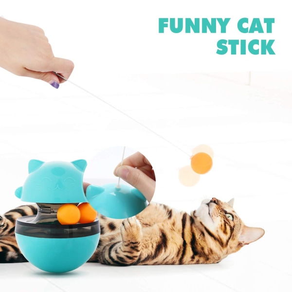 Funny Tumbler Ball Cat Legetøj Auto Feeders pink 100*100*135mm