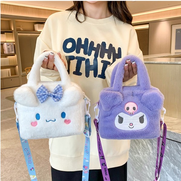 Väska Plysch Soft Stuff Handväska Axelväska Anime Fylld Ryggsäck Flickor Barn Presenter pompurin