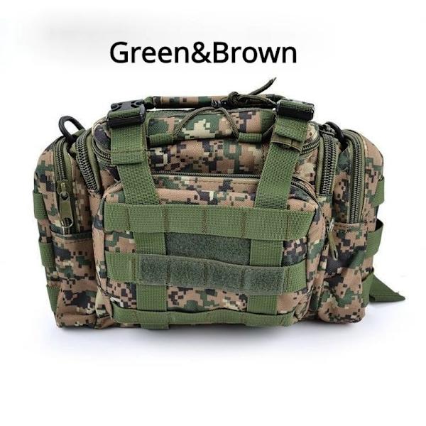 Udendørs Canvas Vandtæt Fiskeri Lure Box Tactical Package armygreen
