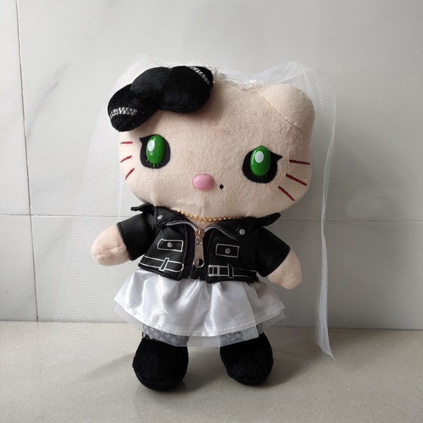 Anime film tegnefilm Chucky Tiffany plys legetøj black+white 23cm