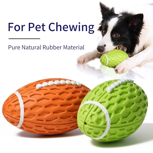 Pet Chew Legetøj Hundebidning Rengøring Knirkende Tyggelegetøj Interaktivt Hundelegetøj Orange L