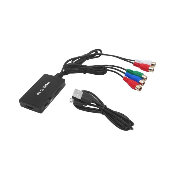 1080P komponent til HDMI-kompatibel konverter YPBPR RGB + R/L lyd til HDMI-kompatibel adapter 5RCA til HDMI-kompatibel 1PC