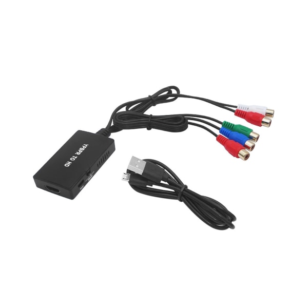 1080P komponent till HDMI-kompatibel omvandlare YPBPR RGB + R/L Audio till HDMI-kompatibel adapter 5RCA till HDMI-kompatibel 1PC