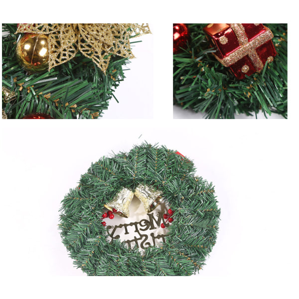 Krans Hot Salg Julepynt Lille Kransvindue Double bell 30cm