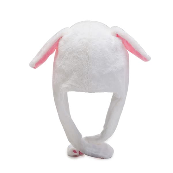 Rabbit Ear Hat Super Plus Velvet Thick Version Warm Entertainment Hat Luminous pink 1pc
