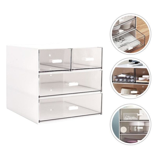 Diverse Opbevaringsskuffe Design Diverse Organizer Skuffe white 15.3*16.6*14.5CM