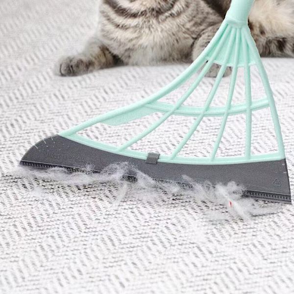 Gummiborst Hand Push Sweeper Torkarskrapa gray