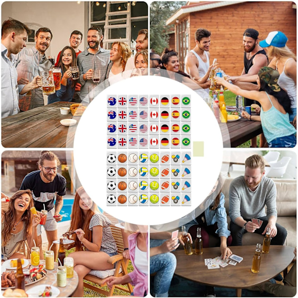 Seaside Escape Game, Seaside Escape Game Block Mahjong Set, National Flag Mahjong Game Set, Seaside Escape med strandmönster, Familjefest