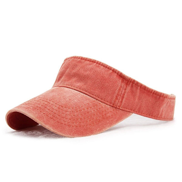 Visirhatt Vår Sommar Sport Cap Unisex Justerbar orange 7cm(brim)