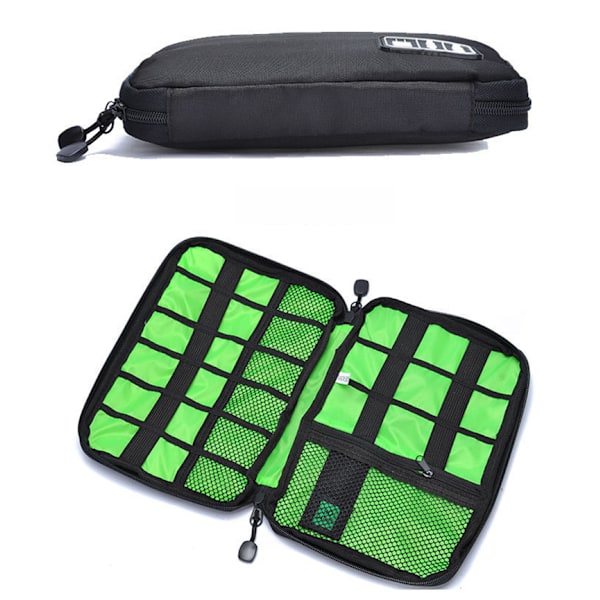Outdoor Travel Kit Vattentät nylon kabelväska black 24*16*2.5cm