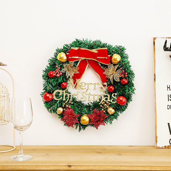 30cm julkrans dekorativ dörr wreath
