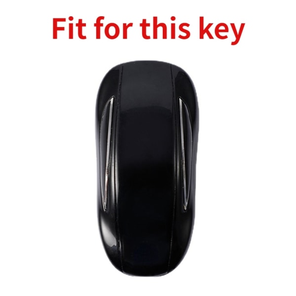 TPU Car Key Case Cover til Tesla Model 3 Model X Model S Model Y Taske Smart Keys Protector silver for model s