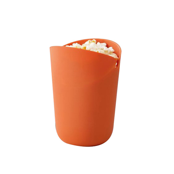 Mikrobølgeskål til foldbare popcorn orange