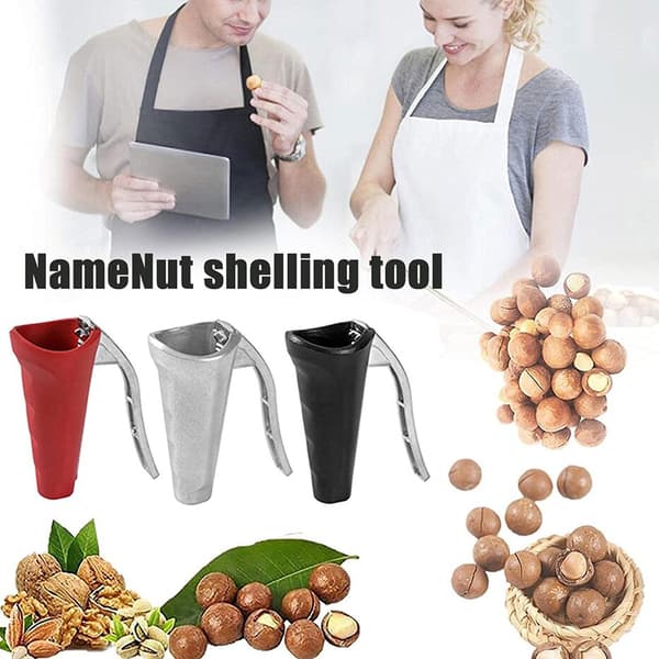 Nuts Cracker Clip Tool Pähkinänavaaja Pihdit Walnuts Gadgetin avaamiseen red