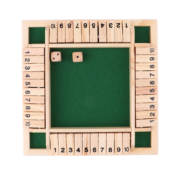 Deluxe firesidet 10 numre Ditch The Box brætspilssæt green 22.2*22.2*1.5cm