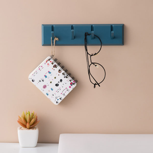 Køkken Badeværelse Opbevaring Strong Sticky 4 Hook white 21*5.5cm