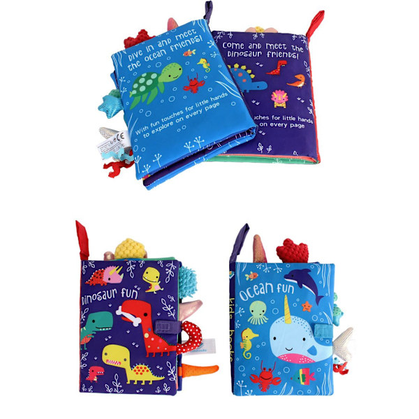 Børnebøger Baby Early Learning Legetøj Rivende Hale Cloth Book Rabbit 18.5*15*3cm