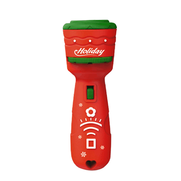 Jultomten Julgran Ficklampa Projektor Torch Lamp Toy red 4x11.5cm