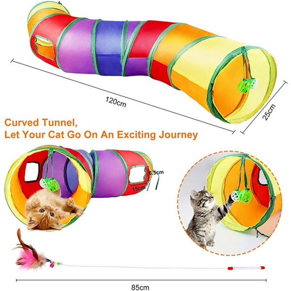 Cat Toy Pet Leksaker Tunnel Interactive Indoor Toy F style