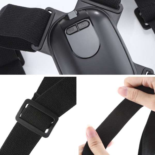 Smart Posture Corrector Näkymätön korjausvyö Älykäs anturi black 110*80*15mm