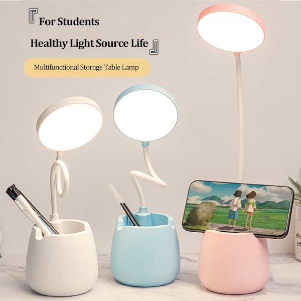 Bordlampe USB Charging Touch Bøjelig skrivebordslampe white 3600mAh