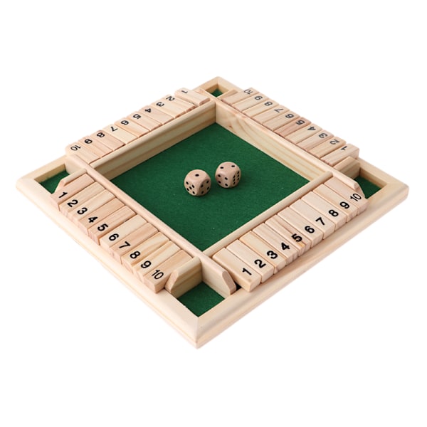 Deluxe firesidet 10 numre Ditch The Box brætspilssæt green 22.2*22.2*1.5cm