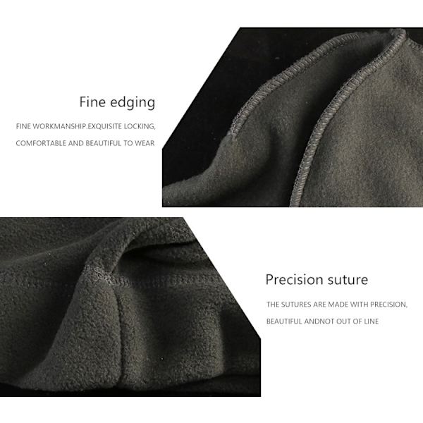 polar fleece för män varm mössa utomhus gray