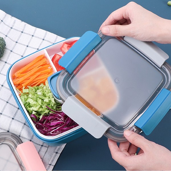 Proof Suppe Madkasse Dressing Container Sæt med Sauce Cup blue 15.4x15.4x8.7cm