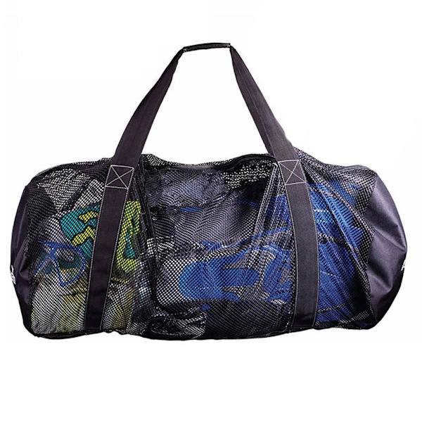 Multifunktionel snorkling, foldbar mesh bærbar Tote black large