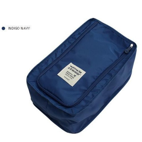Støvtæt Oxford Portable Folde Sko Opbevaringspose blue 20*32*13cm