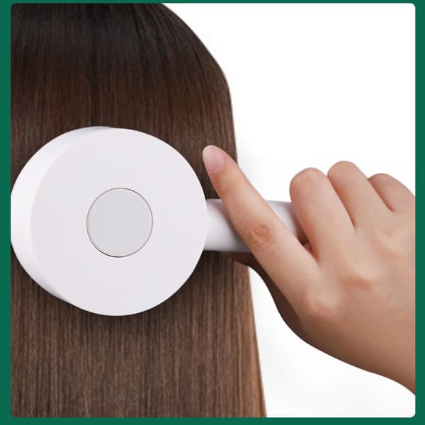 Fleeciness curl luftkudde massera en kam pink