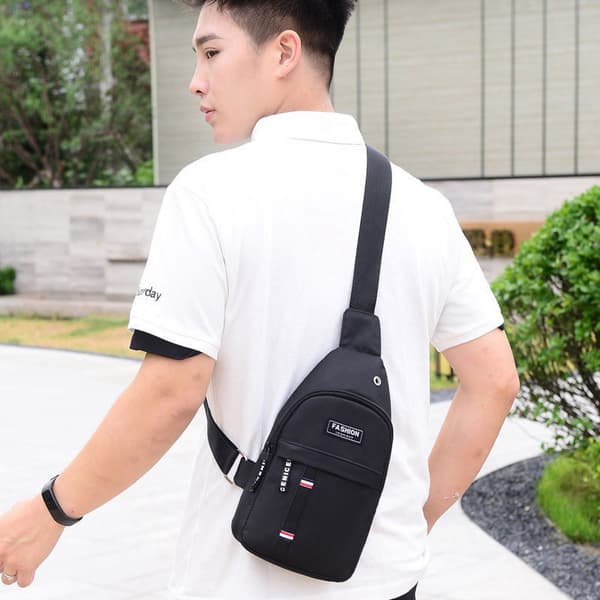 Bröstväskor Casual midja Små korta reseväskor blue 31*17*5cm