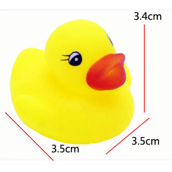 Duck Float Badelegetøj Baby Shower Vandlegetøj til Swimming Pool Party Legetøj 100pcs