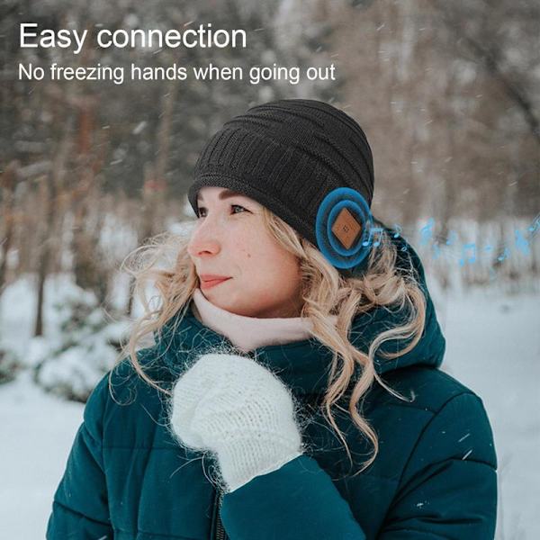 Vinter Bluetooths øretelefon USB genopladeligt musikheadset black 24*23.5cm