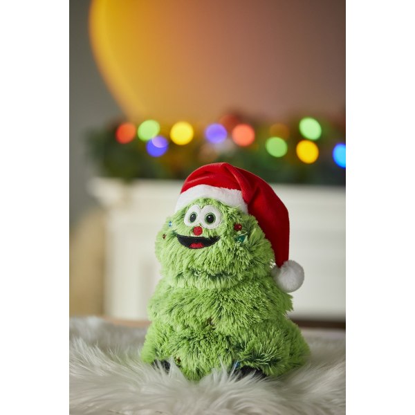 Christmas Grinch Grön fylld fylld leksak glödande docka christmas tree