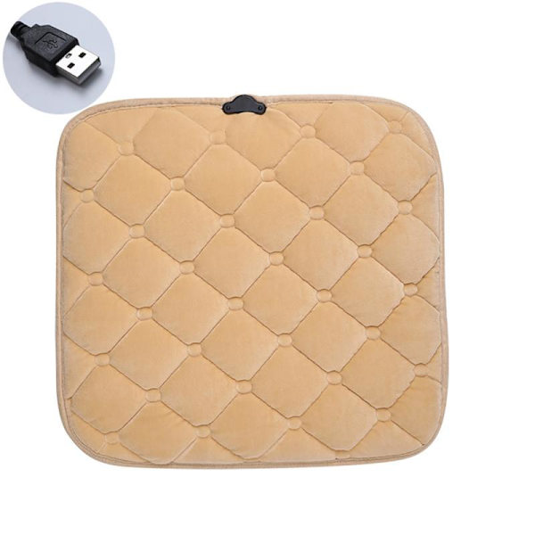 USB Winter Warm Elektrisk Varmepude Stol Bilvarmer gray 43*43cm