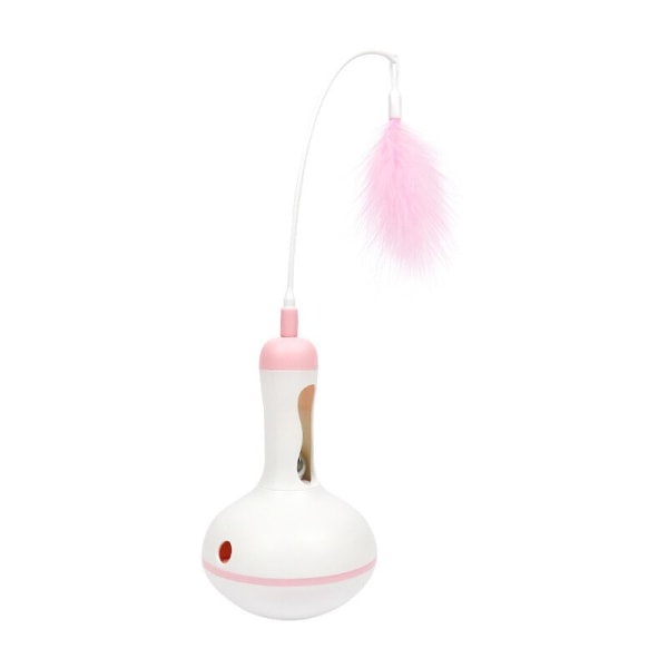 Tumler Lækage Forfriskende Snacks Feather Interaction Cat Accessories Pink