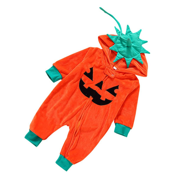 Halloween Pumpkin Baby Kids One Piece Pyjamas 70CM