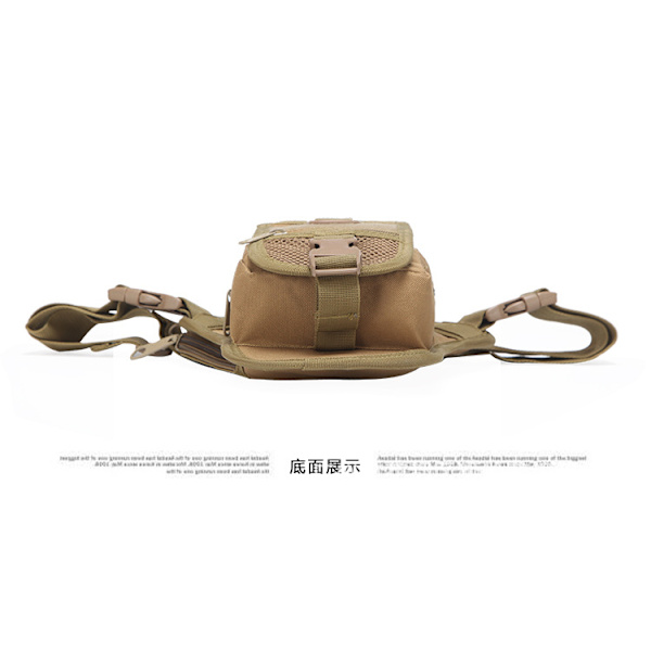 Vandtæt bjergbestigning multifunktion udendørs taktisk taske army green 15*10*28cm