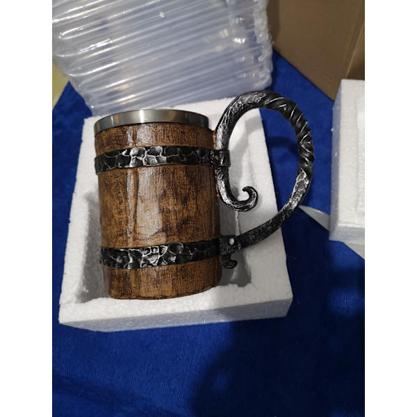 Rustfrit stål Resin 3D Cup 600ml