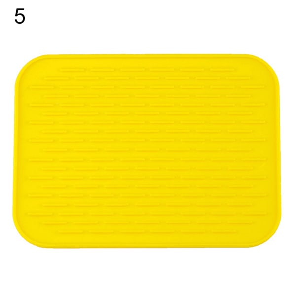 Värmeisolerande silikon matta köksredskap yellow