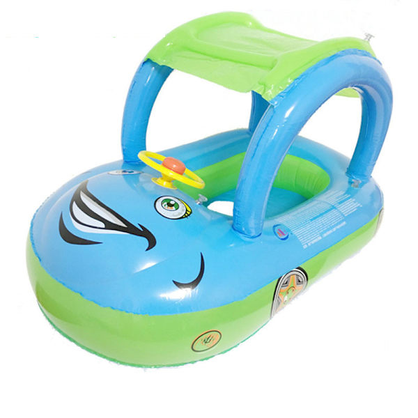 Baby simring uppblåsbart simleksaksfartyg sky blue