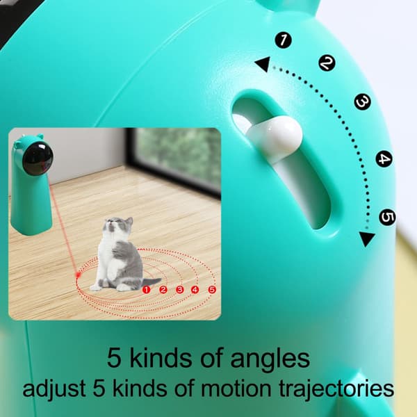Interactive Smart Teasing Pet LED Laser Roliga Leksaker white 7x7x1 8cm