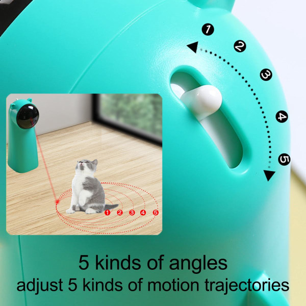 Interactive Smart Teasing Pet LED Laser Sjovt legetøj white 7x7x1 8cm