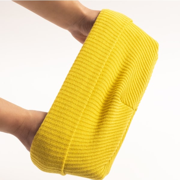 Varm strikkede huer Solid Unisex til kvinder Beanie uldblandinger Blød efterårs vinterhue Color 2