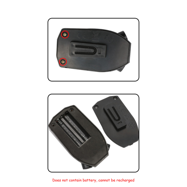 Laser og LED baglygte til cykelbaglygte Sikkerhedsadvarselslampe red+black 8.6x3.1x4 .9cm