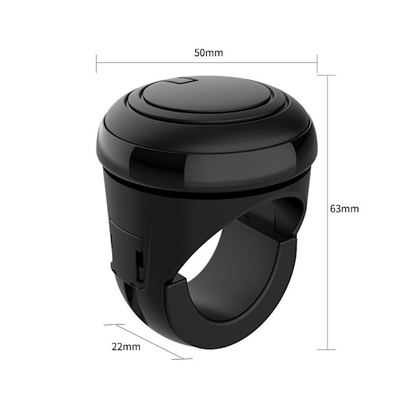 Drej ratforstærker-snurreknap 360 graders rotation black 50*63*22mm