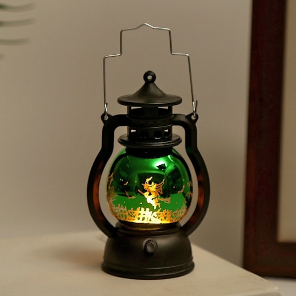 Retro LED-yövalo sähkölamppu Halloween-sisustus purple 8*15.5cm