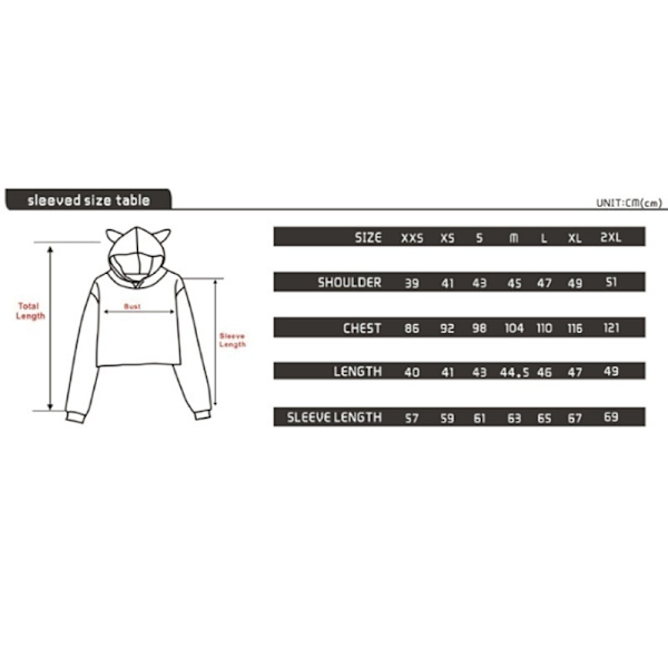 naisten kissan korvat rajattu collegepaita casual harajuku-huppari White size-4XL