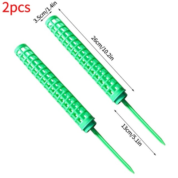 Växt Klätterställning Växt Mossa Stick Plast Hållad Mossa Stång Krukväxt Trädgård Vinrankor Växter Stödande Stick Green 2PCS